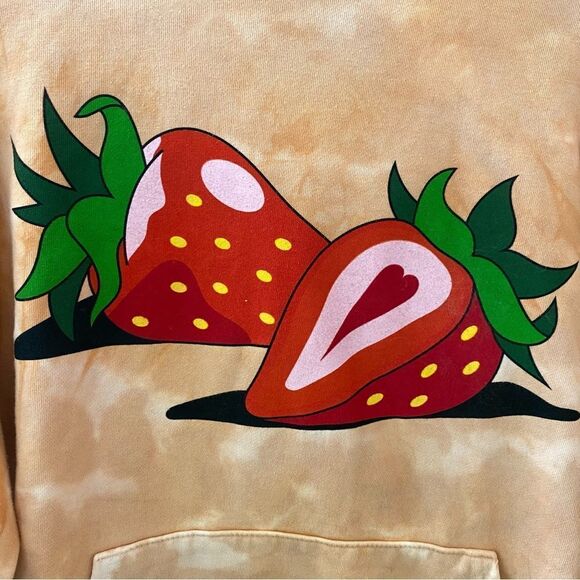 Late Lunch Spaced Out Hoodie sweatshirt strawberry dinosaur print men’s unisex S - Picture 6 of 9